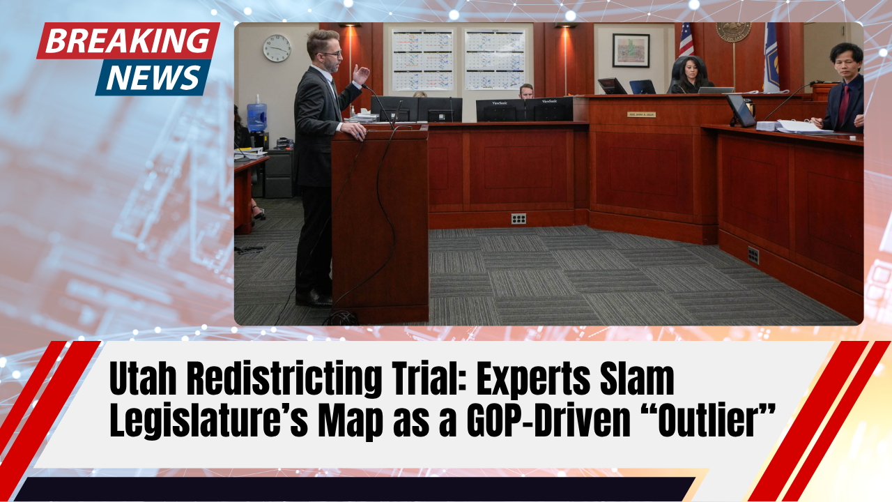 Read more about the article Utah Redistricting Trial: Experts Slam Legislature’s Map as a GOP-Driven “Outlier”