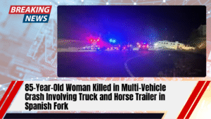 Read more about the article 85-Year-Old Woman Killed in Multi-Vehicle Crash Involving Truck and Horse Trailer in Spanish Fork