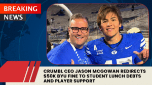 Read more about the article Crumbl CEO Jason McGowan Redirects $50K BYU Fine to Student Lunch Debts and Player Support