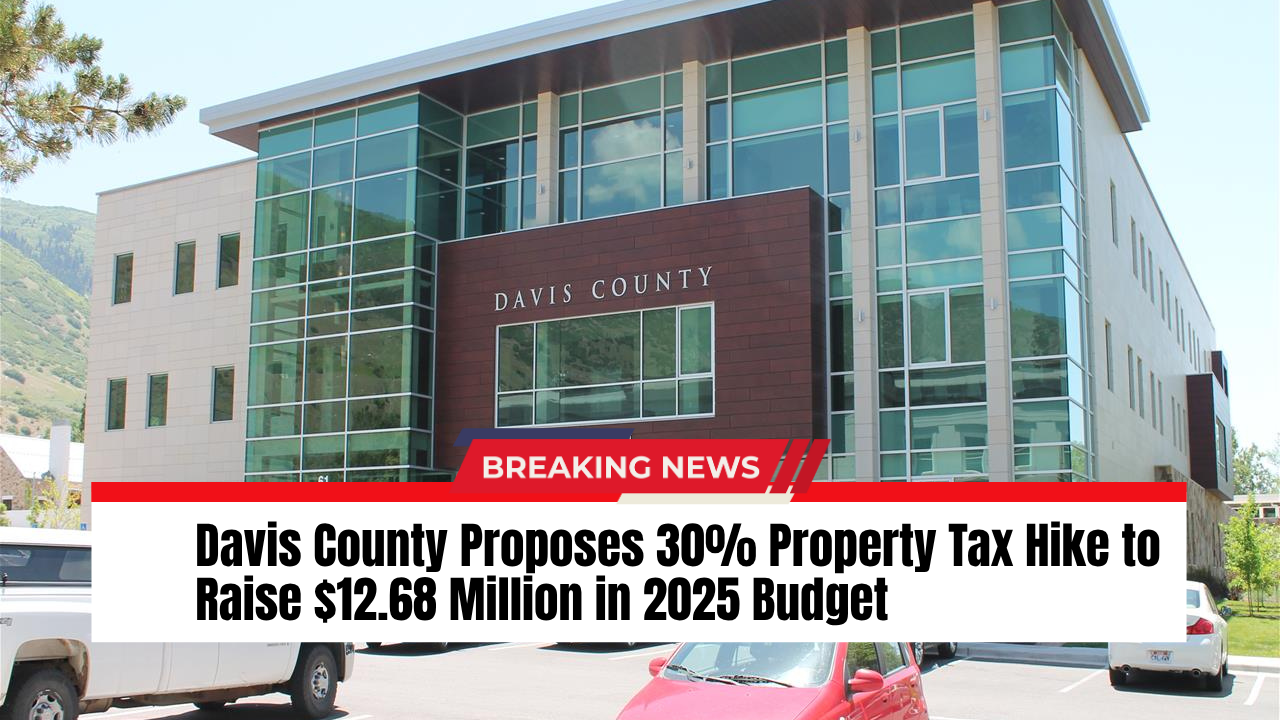 You are currently viewing Davis County Proposes 30% Property Tax Hike to Raise $12.68 Million in 2025 Budget
