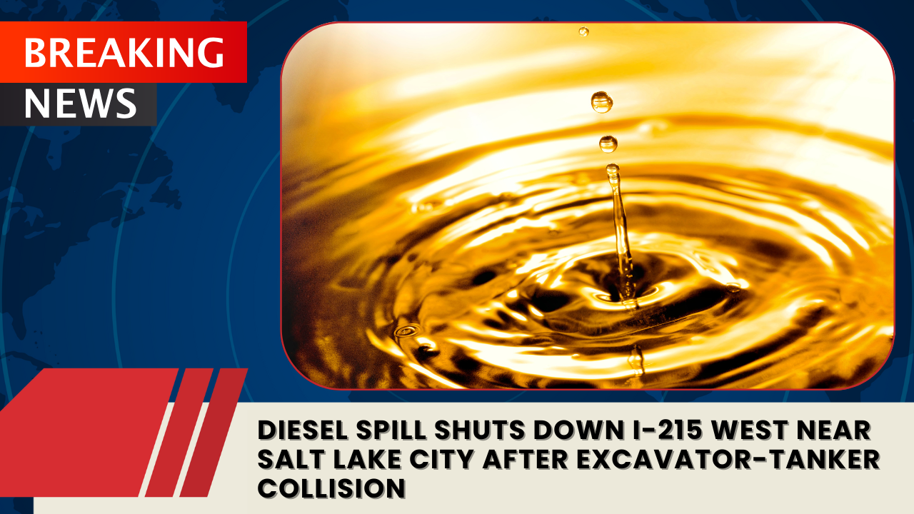 You are currently viewing Diesel Spill Shuts Down I-215 West Near Salt Lake City After Excavator-Tanker Collision