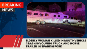 Read more about the article Elderly Woman Killed in Multi-Vehicle Crash Involving Truck and Horse Trailer in Spanish Fork