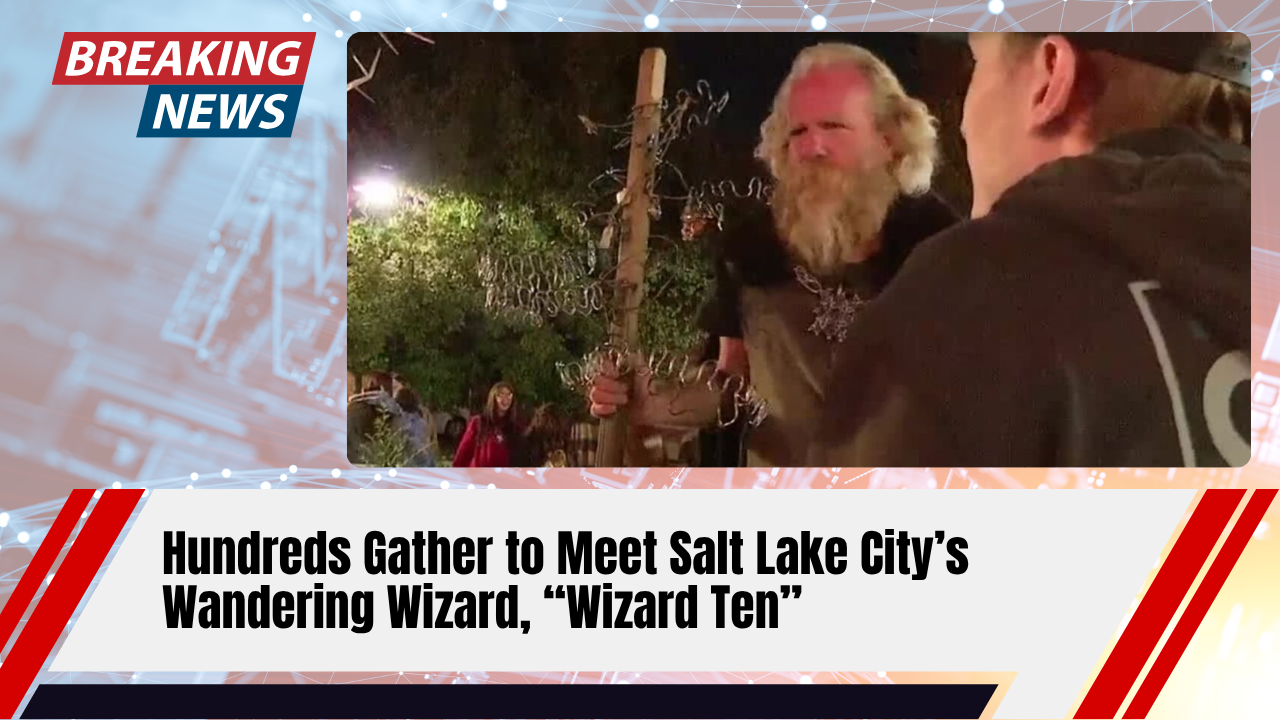 Read more about the article Hundreds Gather to Meet Salt Lake City’s Wandering Wizard, “Wizard Ten”