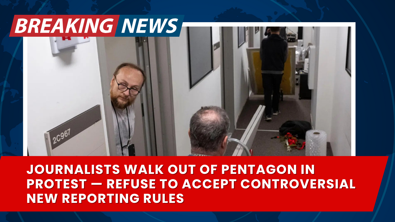 Read more about the article Journalists Walk Out of Pentagon in Protest — Refuse to Accept Controversial New Reporting Rules