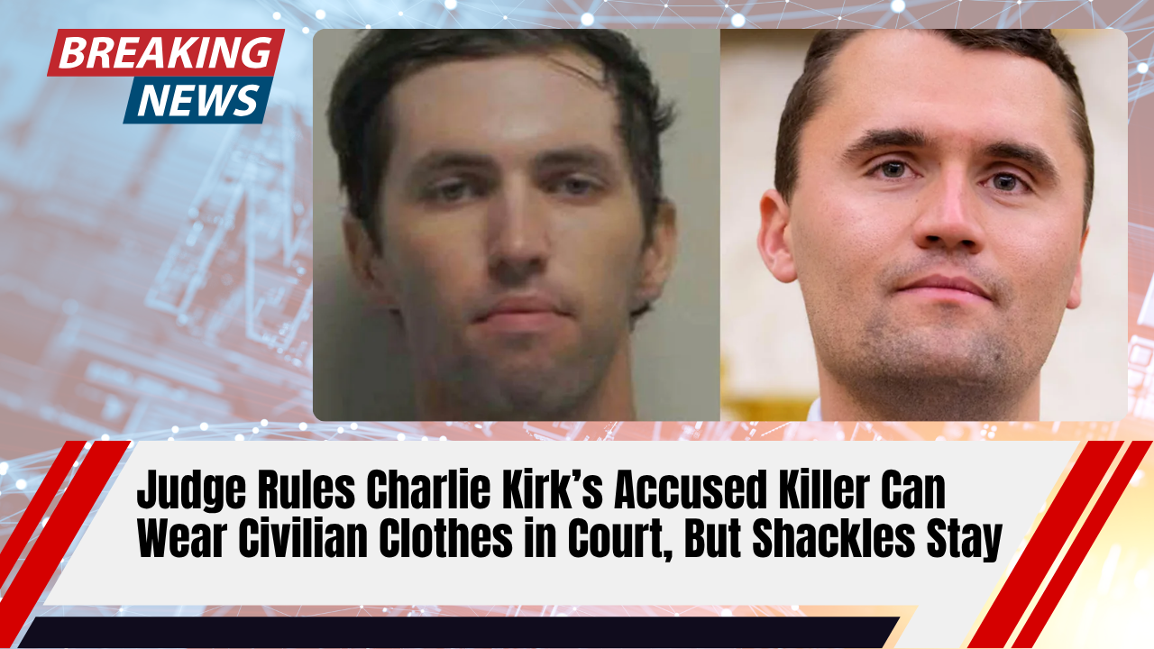 Read more about the article Judge Rules Charlie Kirk’s Accused Killer Can Wear Civilian Clothes in Court, But Shackles Stay