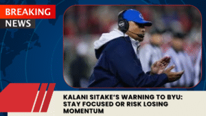 Read more about the article Kalani Sitake’s Warning to BYU: Stay Focused or Risk Losing Momentum