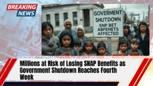Read more about the article Millions at Risk of Losing SNAP Benefits as Government Shutdown Reaches Fourth Week