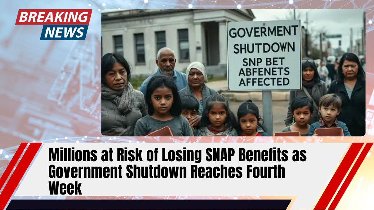You are currently viewing Millions at Risk of Losing SNAP Benefits as Government Shutdown Reaches Fourth Week