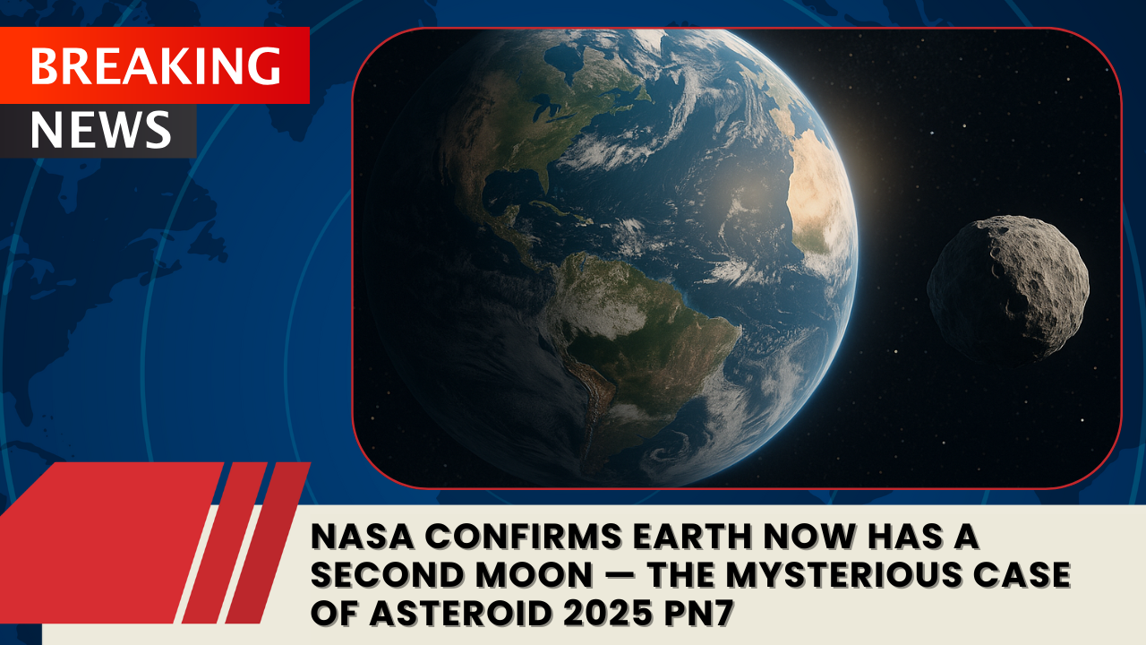 You are currently viewing NASA Confirms Earth Now Has a Second Moon — The Mysterious Case of Asteroid 2025 PN7