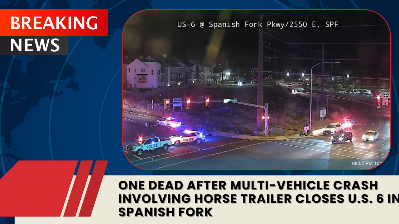 You are currently viewing One Dead After Multi-Vehicle Crash Involving Horse Trailer Closes U.S. 6 in Spanish Fork