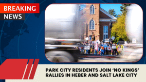 Read more about the article Park City Residents Join ‘No Kings’ Rallies in Heber and Salt Lake City