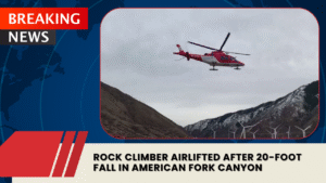 Read more about the article Rock Climber Airlifted After 20-Foot Fall in American Fork Canyon