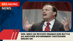 Read more about the article Sen. Mike Lee Revives Obamacare Battle as Another Government Shutdown Drags On