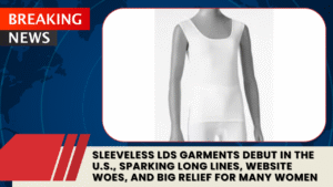 Read more about the article Sleeveless LDS Garments Debut in the U.S., Sparking Long Lines, Website Woes, and Big Relief for Many Women