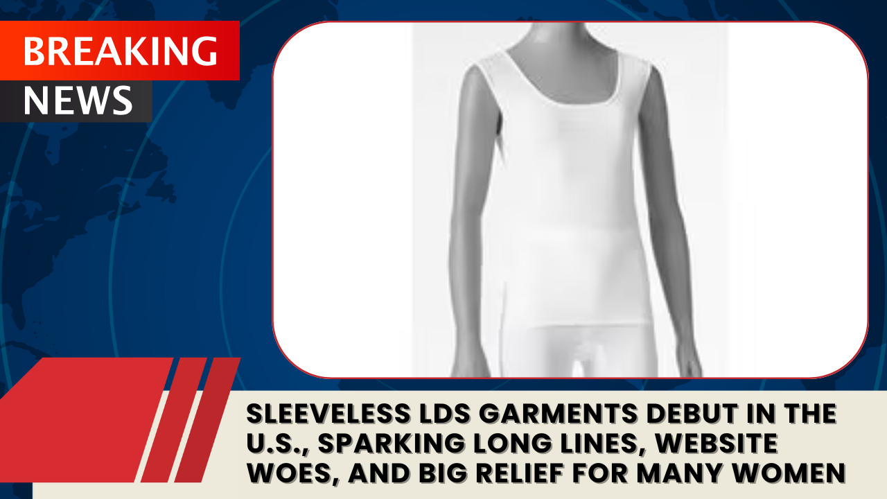 Read more about the article Sleeveless LDS Garments Debut in the U.S., Sparking Long Lines, Website Woes, and Big Relief for Many Women