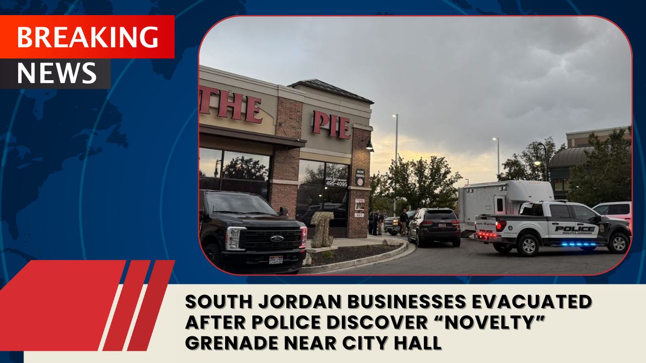 You are currently viewing South Jordan Businesses Evacuated After Police Discover “Novelty” Grenade Near City Hall