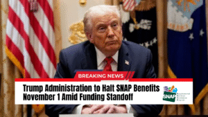 Read more about the article Trump Administration to Halt SNAP Benefits November 1 Amid Funding Standoff