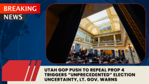 Read more about the article Utah GOP Push to Repeal Prop 4 Triggers “Unprecedented” Election Uncertainty, Lt. Gov. Warns