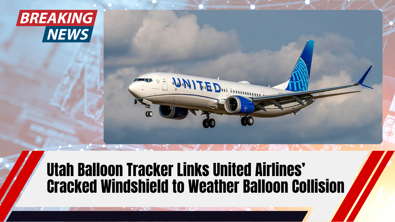 You are currently viewing Utah Balloon Tracker Links United Airlines’ Cracked Windshield to Weather Balloon Collision