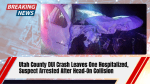 Read more about the article Utah County DUI Crash Leaves One Hospitalized, Suspect Arrested After Head-On Collision