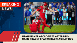 Read more about the article Utah Kicker Apologizes After Pre-Game Prayer Sparks Backlash at BYU