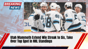 Read more about the article Utah Mammoth Extend Win Streak to Six, Take Over Top Spot in NHL Standings