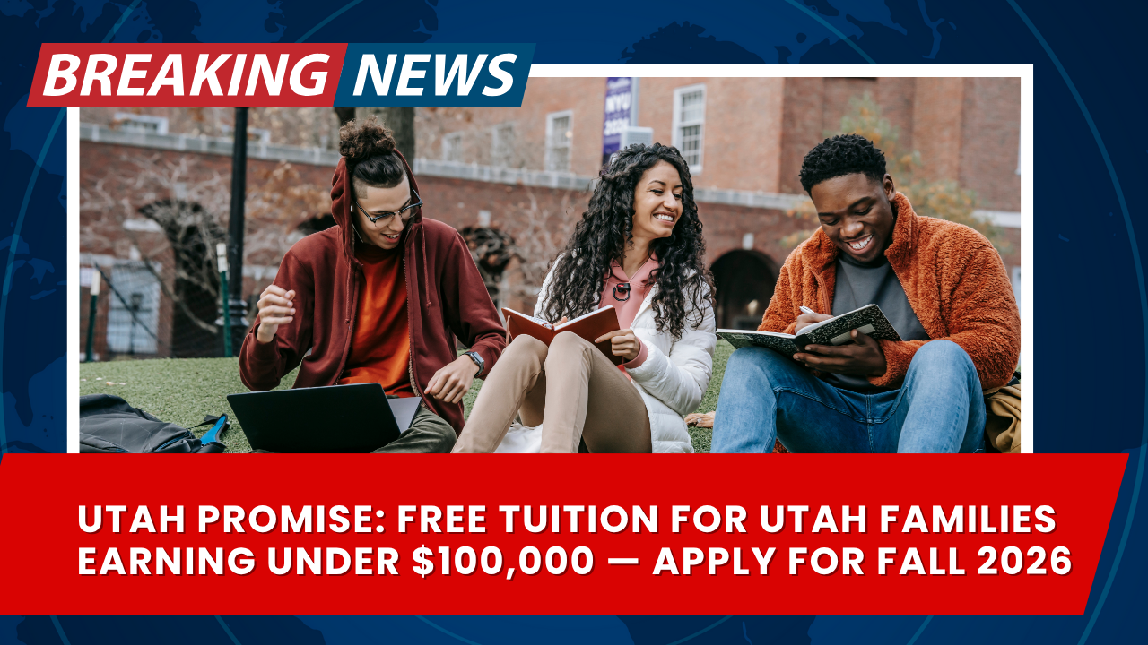 You are currently viewing Utah Promise: Free Tuition for Utah Families Earning Under $100,000 — Apply for Fall 2026