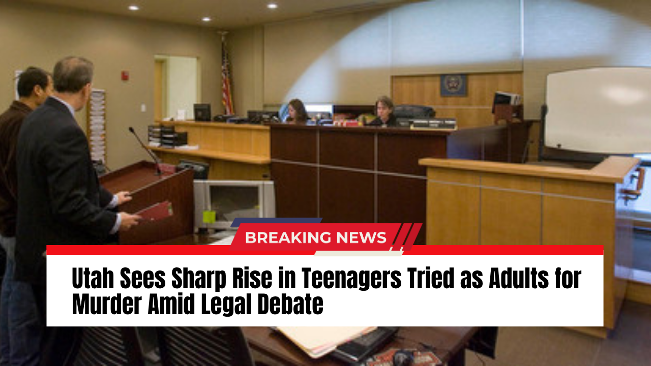 Read more about the article Utah Sees Sharp Rise in Teenagers Tried as Adults for Murder Amid Legal Debate