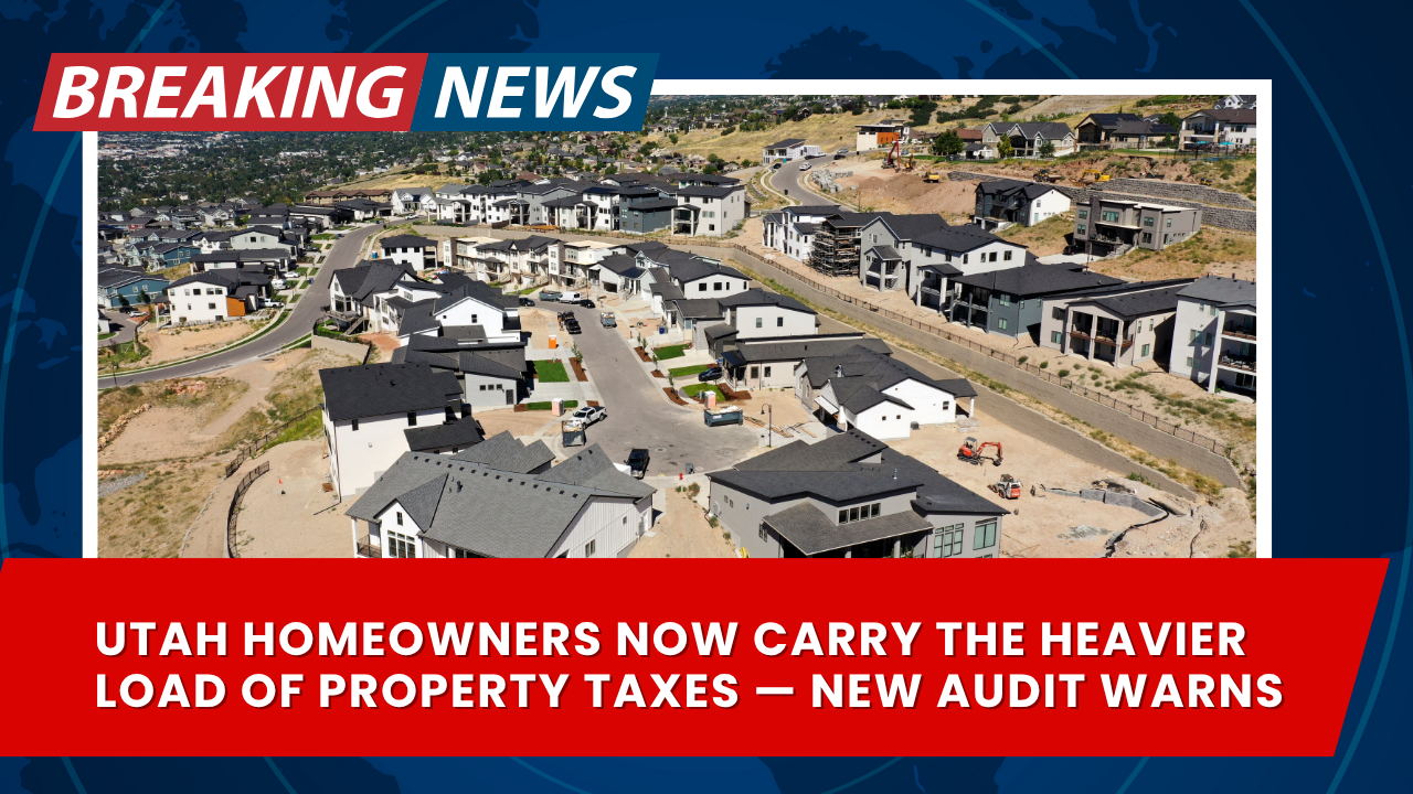 You are currently viewing Utah homeowners now carry the heavier load of property taxes — new audit warns
