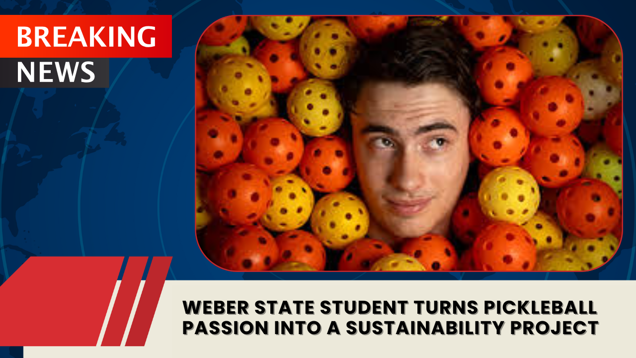 Read more about the article Weber State Student Turns Pickleball Passion Into a Sustainability Project