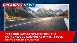 Read more about the article Traction Law Activated for Little Cottonwood Canyon as Winter Storm Brings Fresh Snowfall