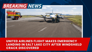 Read more about the article United Airlines Flight Makes Emergency Landing in Salt Lake City After Windshield Crack Discovered