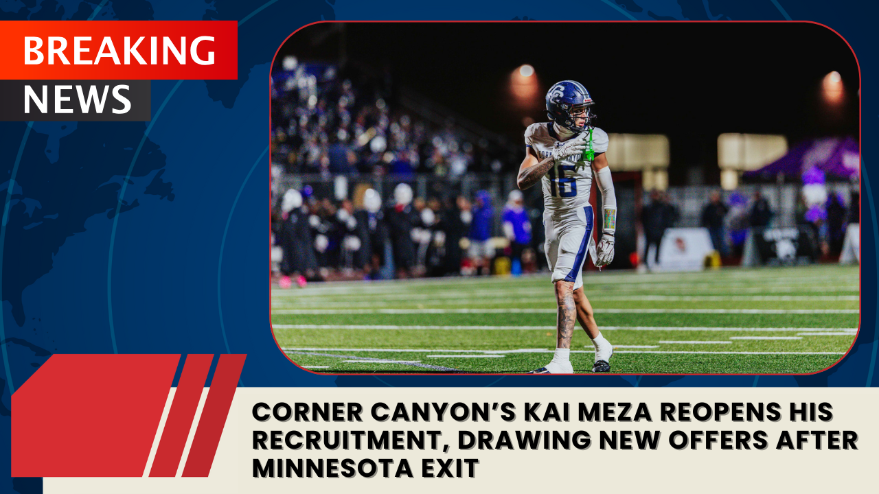 You are currently viewing Corner Canyon’s Kai Meza Reopens His Recruitment, Drawing New Offers After Minnesota Exit