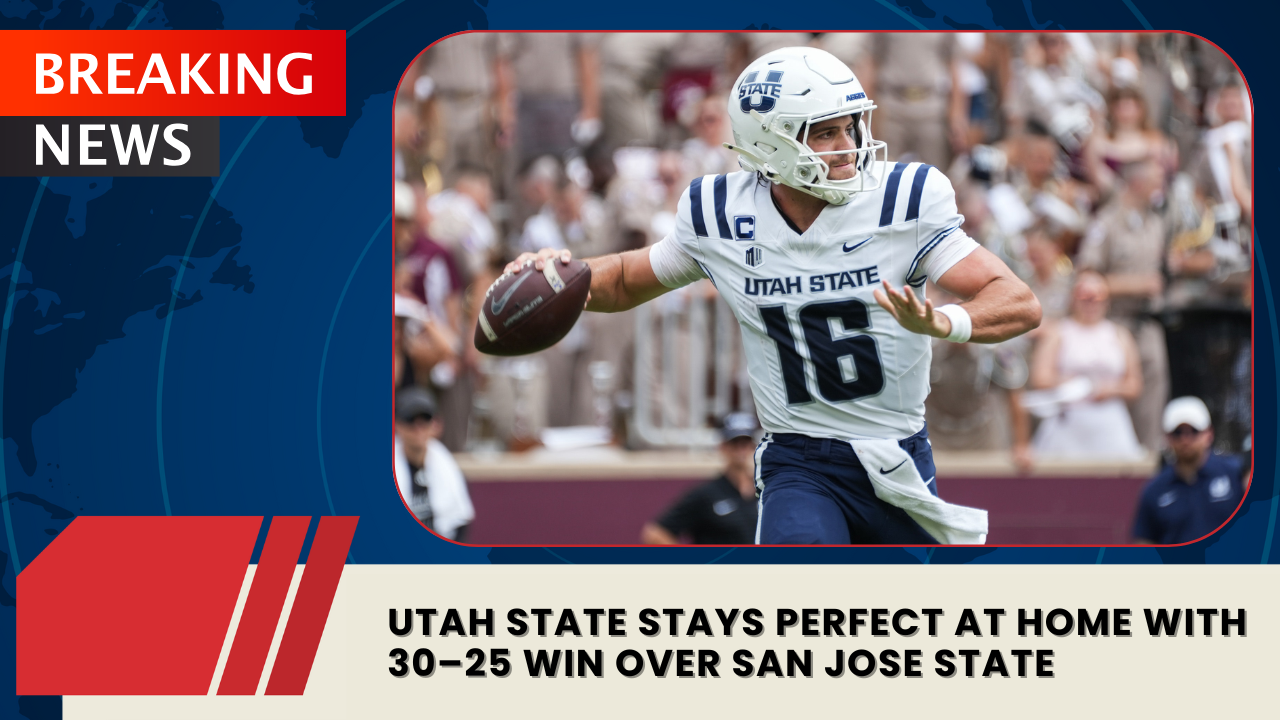 Read more about the article Utah State Stays Perfect at Home With 30–25 Win Over San Jose State
