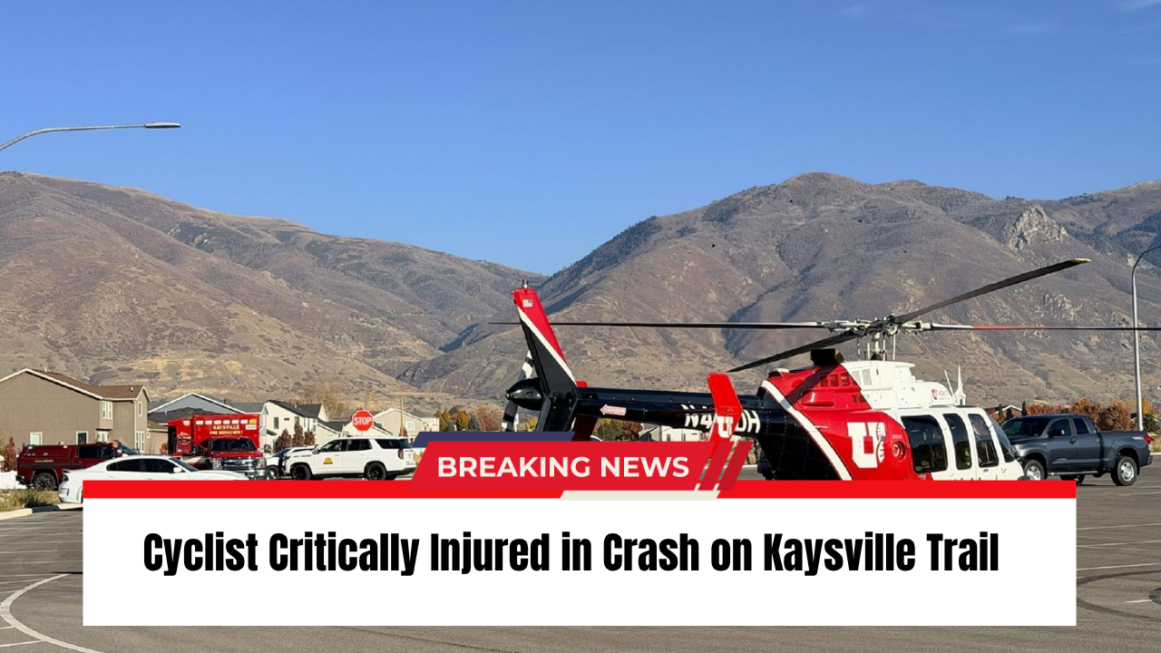 Cyclist Critically Injured in Crash on Kaysville Trail
