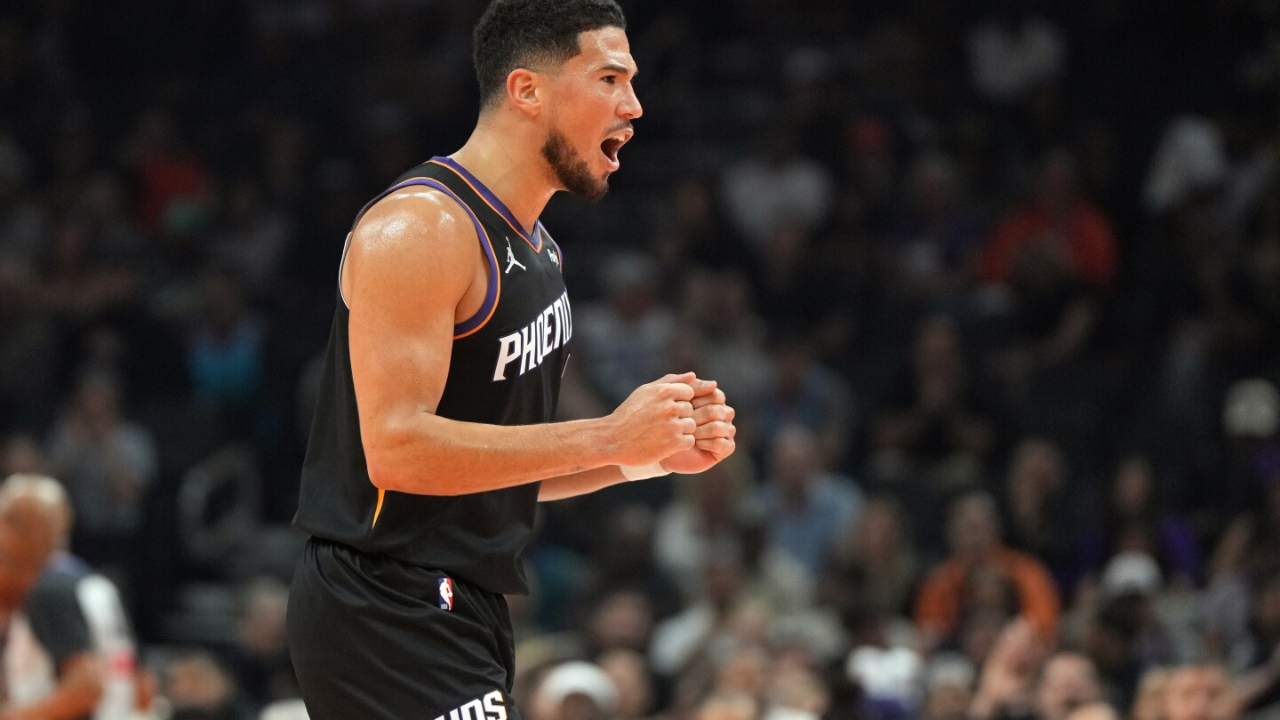 Read more about the article Devin Booker Drops 36 as Suns Cruise Past Jazz 118–96 in NBA Cup Play