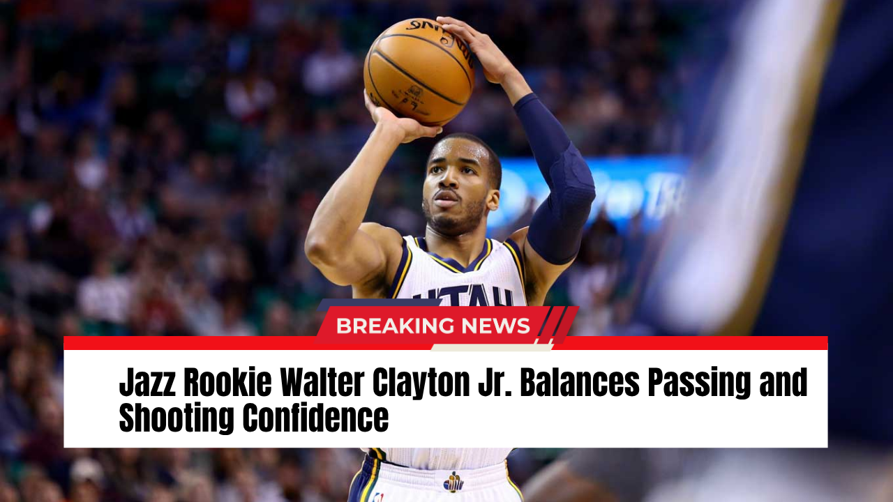 Read more about the article Jazz Rookie Walter Clayton Jr. Balances Passing and Shooting Confidence