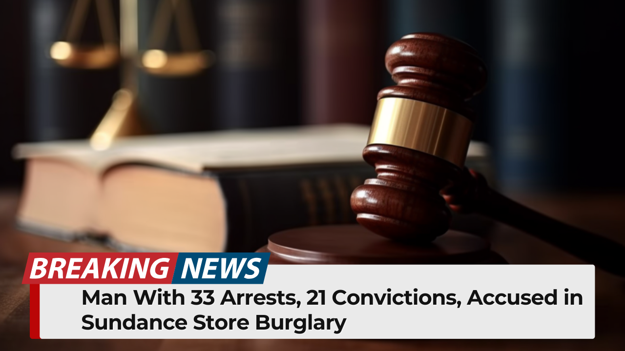 Man With 33 Arrests, 21 Convictions, Accused in Sundance Store Burglary