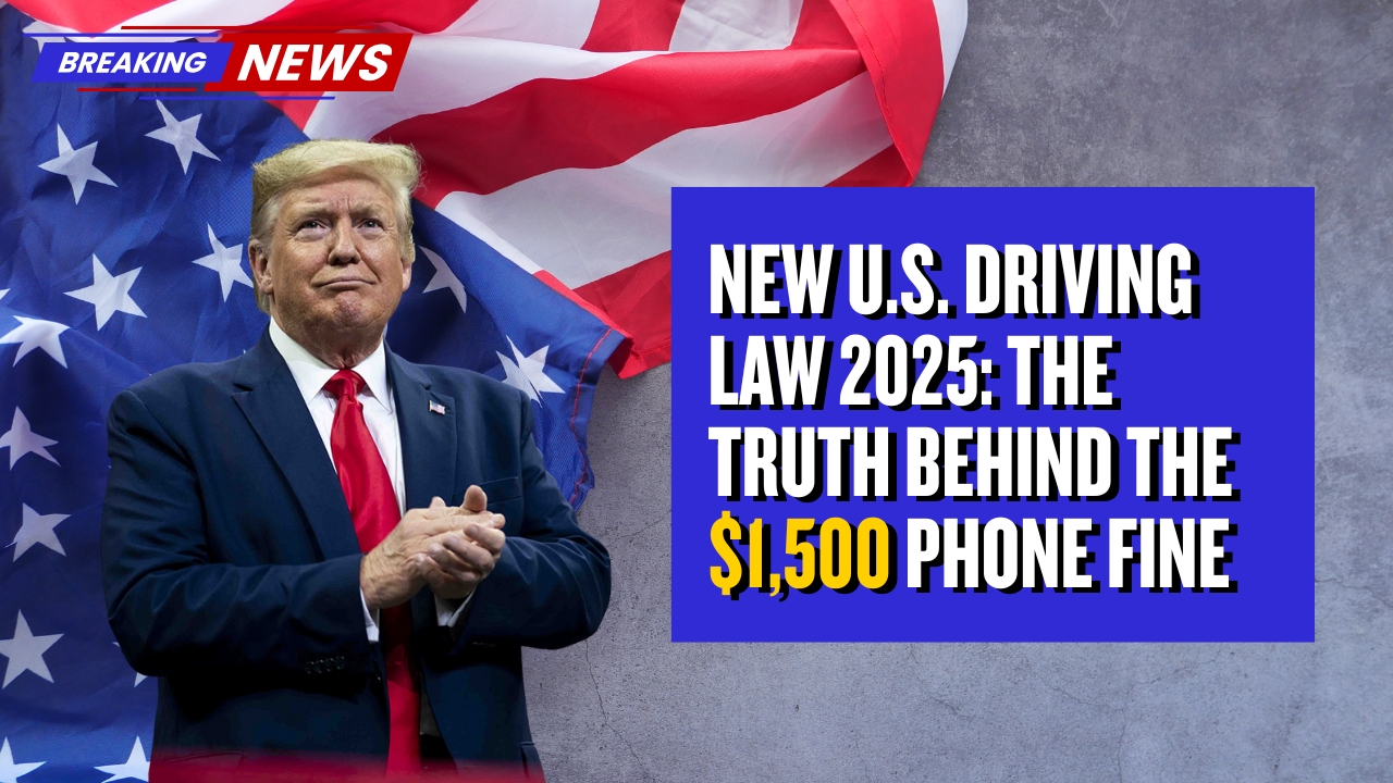 New U.S. Driving Law 2025: The Truth Behind the $1,500 Phone Fine