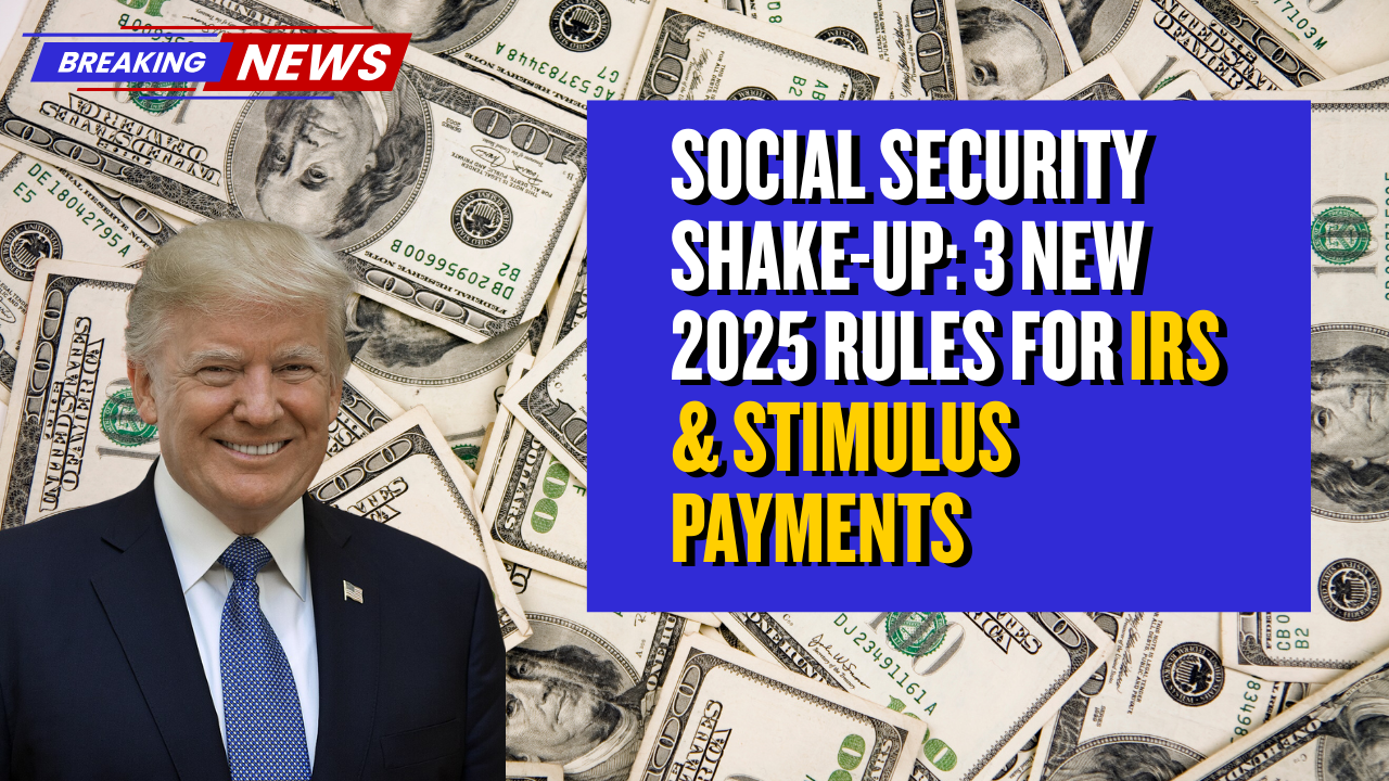Social Security Shake-Up 3 New 2025 Rules for IRS & Stimulus Payments
