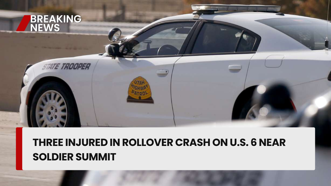 Three Injured in Rollover Crash on U.S. 6 Near Soldier Summit