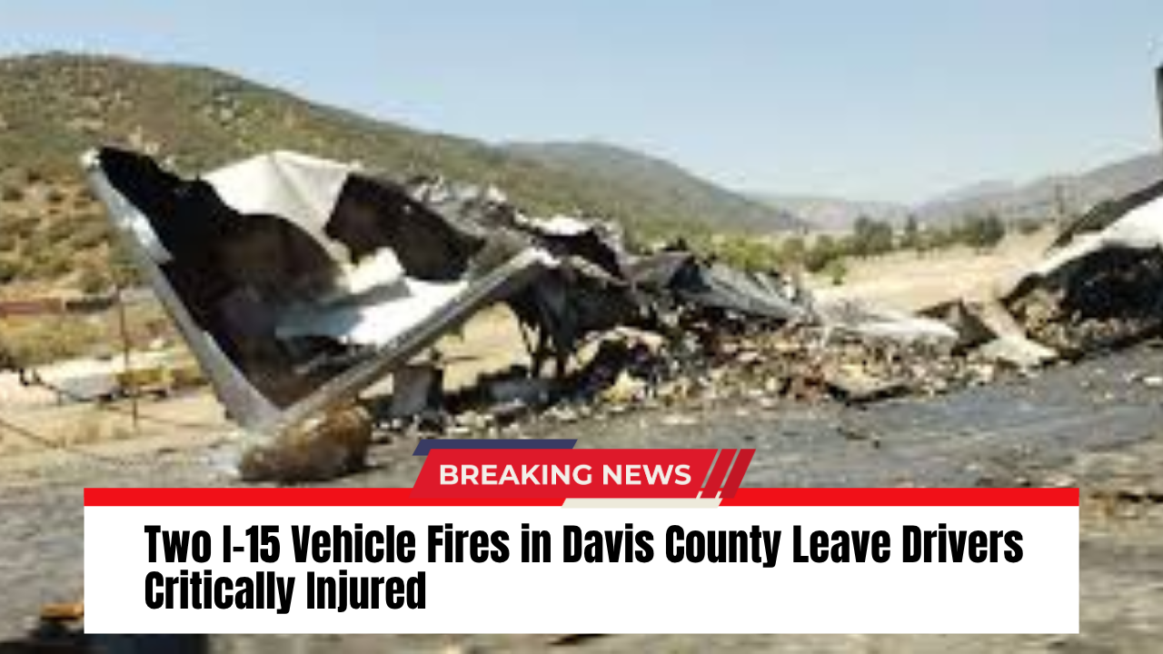 Two I-15 Vehicle Fires in Davis County Leave Drivers Critically Injured