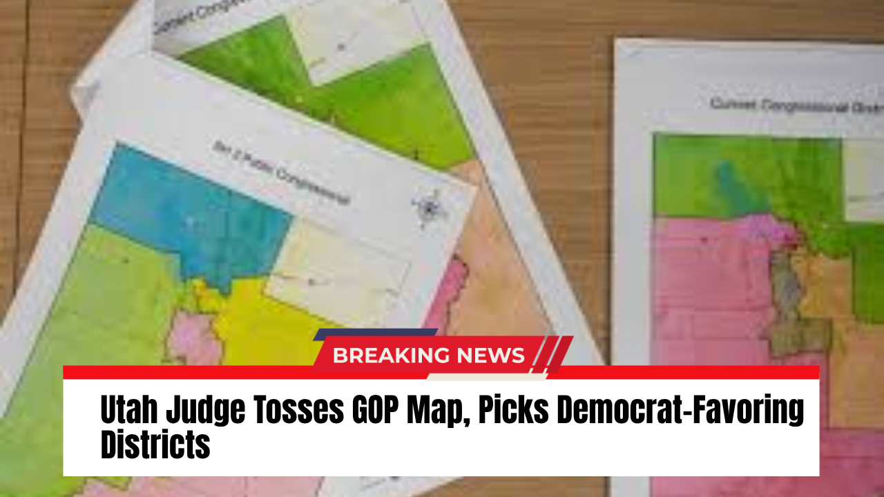 Utah Judge Tosses GOP Map, Picks Democrat-Favoring Districts (1)
