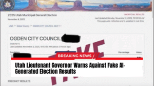 Read more about the article Utah Lieutenant Governor Warns Against Fake AI-Generated Election Results