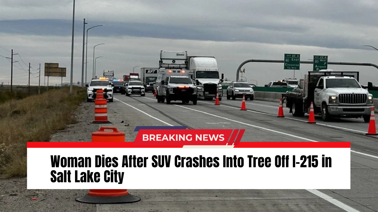 Read more about the article Woman Dies After SUV Crashes Into Tree Off I-215 in Salt Lake City