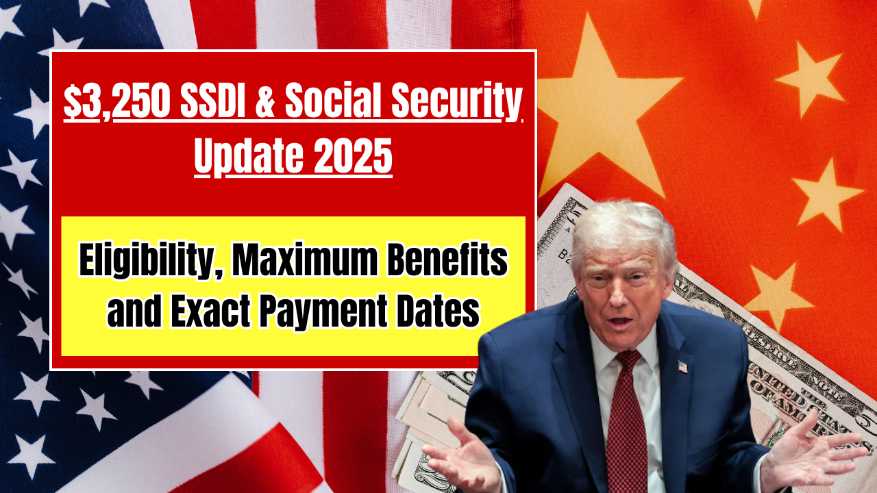 $3,250 SSDI & Social Security Update 2025 Eligibility, Maximum Benefits and Exact Payment Dates