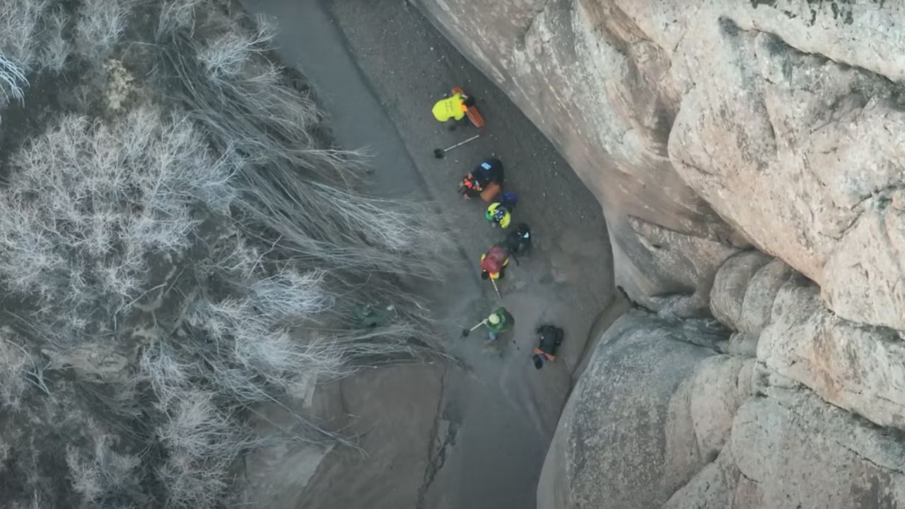 A hiker trapped in quicksand at Utah’s Arches National Park is rescued safely