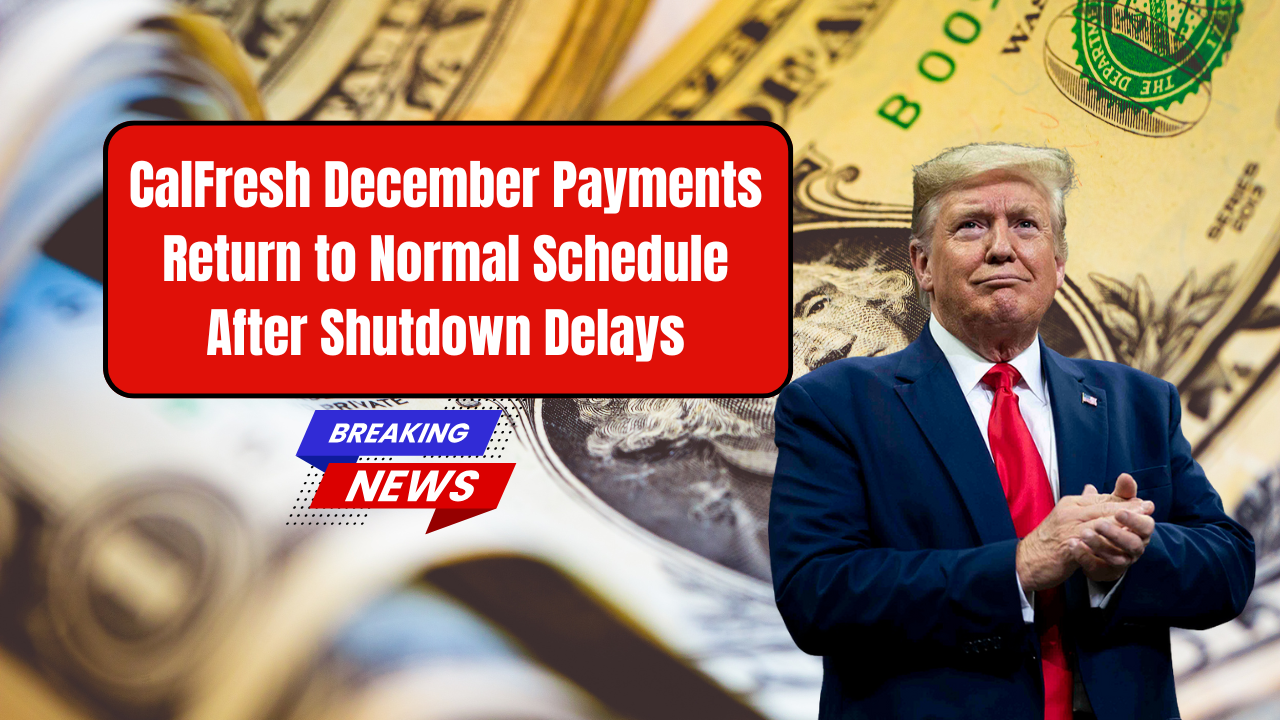 CalFresh December Payments Return to Normal Schedule After Shutdown Delays