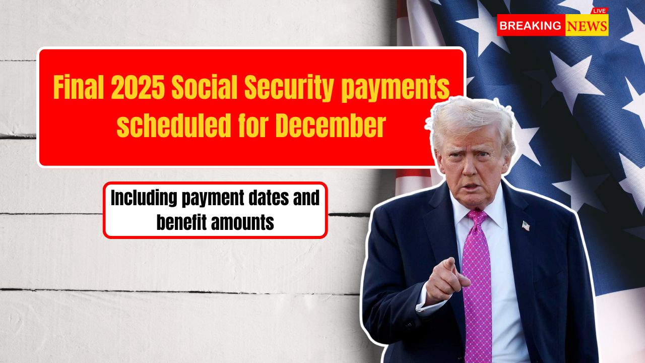Final 2025 Social Security payments scheduled for December, including payment dates and benefit amounts