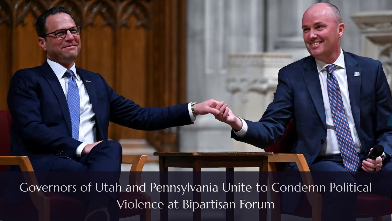 Governors of Utah and Pennsylvania Unite to Condemn Political Violence at Bipartisan Forum